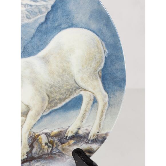 Goat A Gentle Persuasion Plate Wall Decor Fine China 8 1/2" Wildlife Vintage - Picture 7 of 12